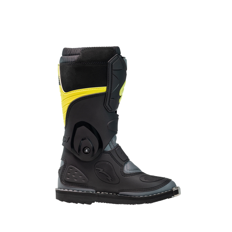 Bērnu motokrosa apavi SiDi Flame black-yellow