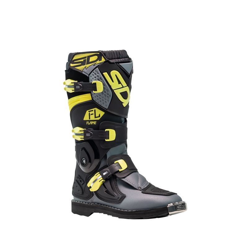 Bērnu motokrosa apavi SiDi Flame black-yellow