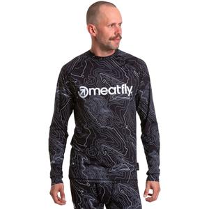 Vīriešu termokrekls Meatfly Avery melns un balts
