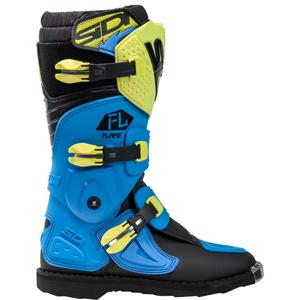 Bērnu motokrosa apavi SiDi Flame blue-yellow-black