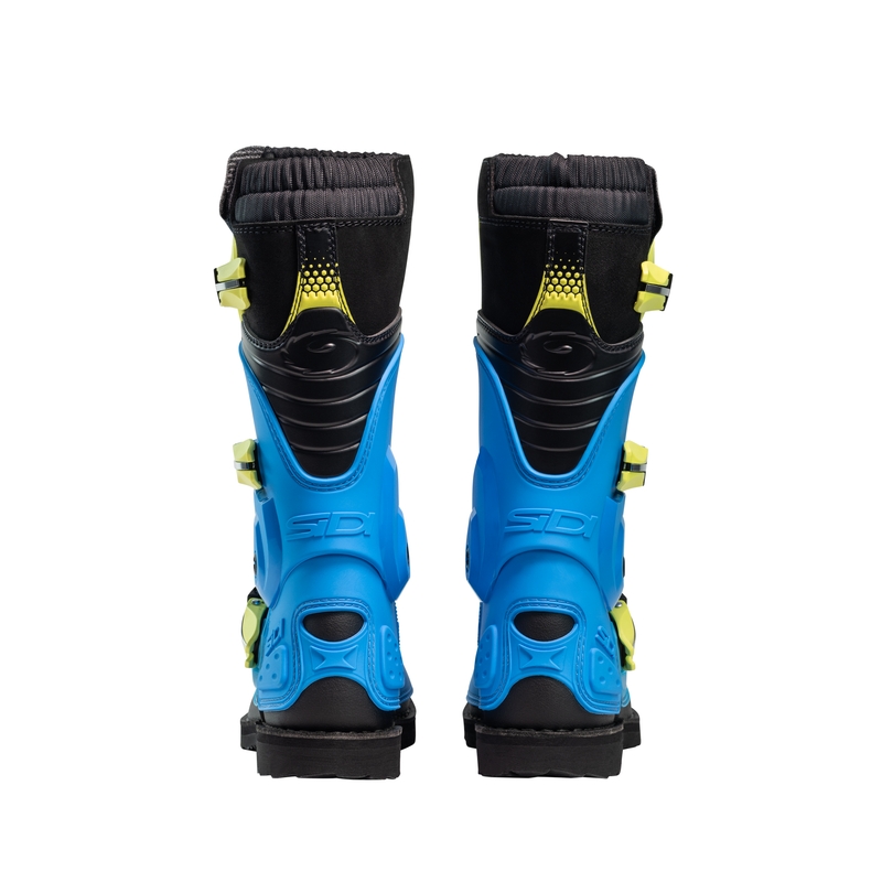Bērnu motokrosa apavi SiDi Flame blue-yellow-black