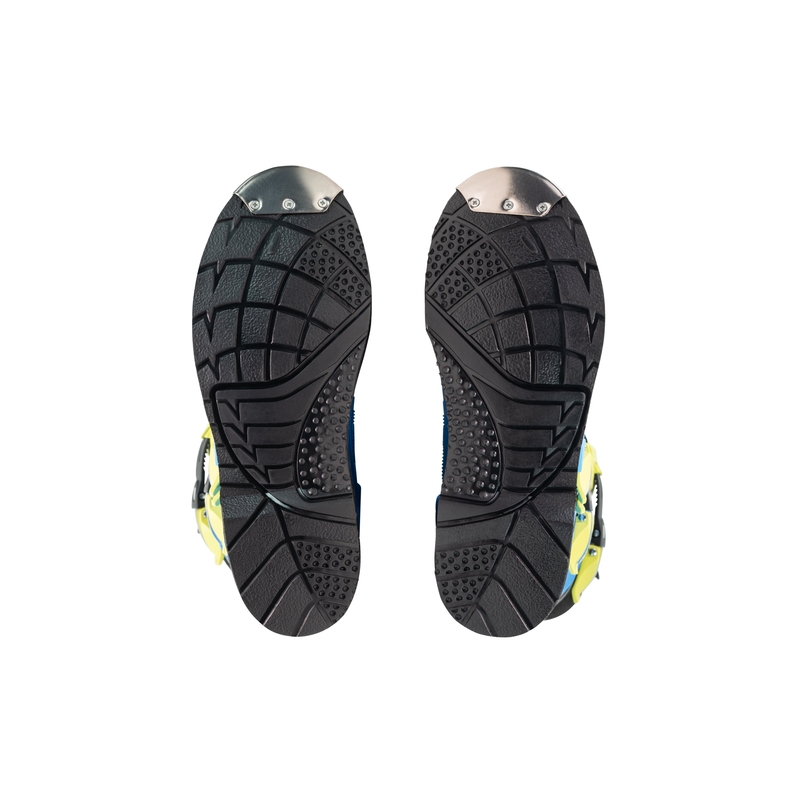 Bērnu motokrosa apavi SiDi Flame blue-yellow-black