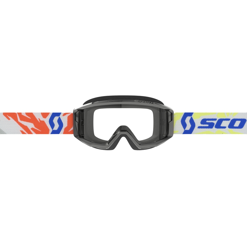 Bērnu motokrosa brilles SCOTT Primal Youth melnas ar caurspīdīgu pleksi izpārdošana