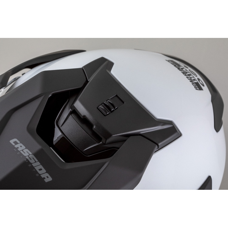 Enduro ķivere Cassida Road Runner Dual balta- melna