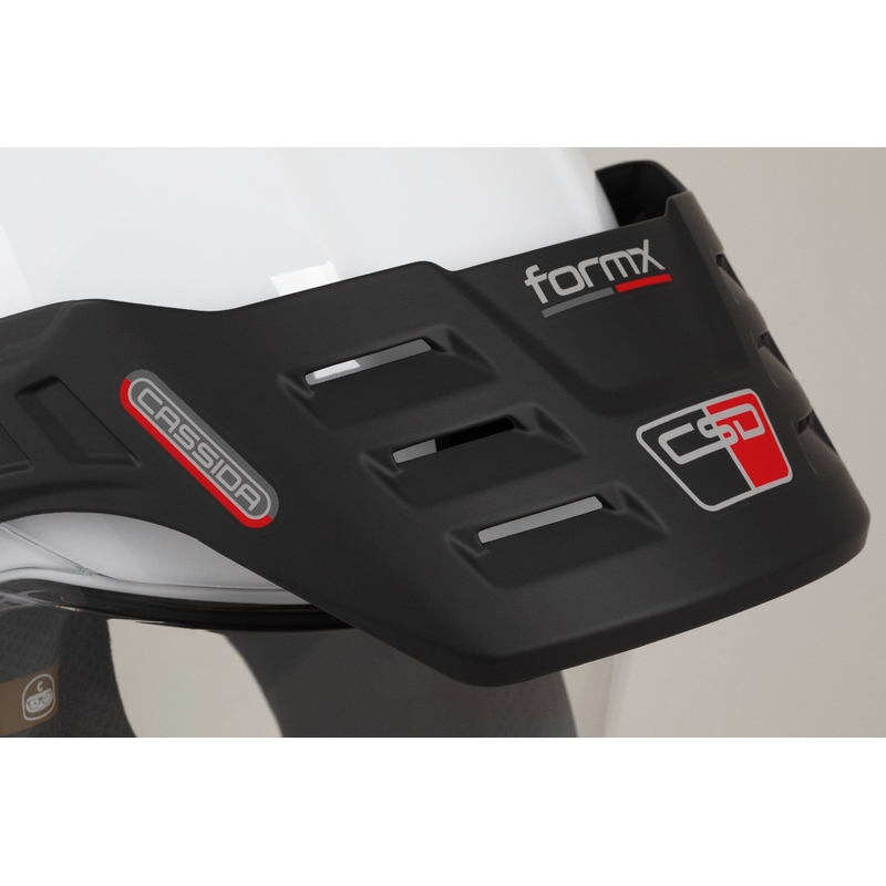 Enduro ķivere Cassida FormX FlatOut balta-melna-arkana