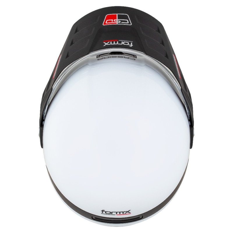 Enduro ķivere Cassida FormX FlatOut balta-melna-arkana