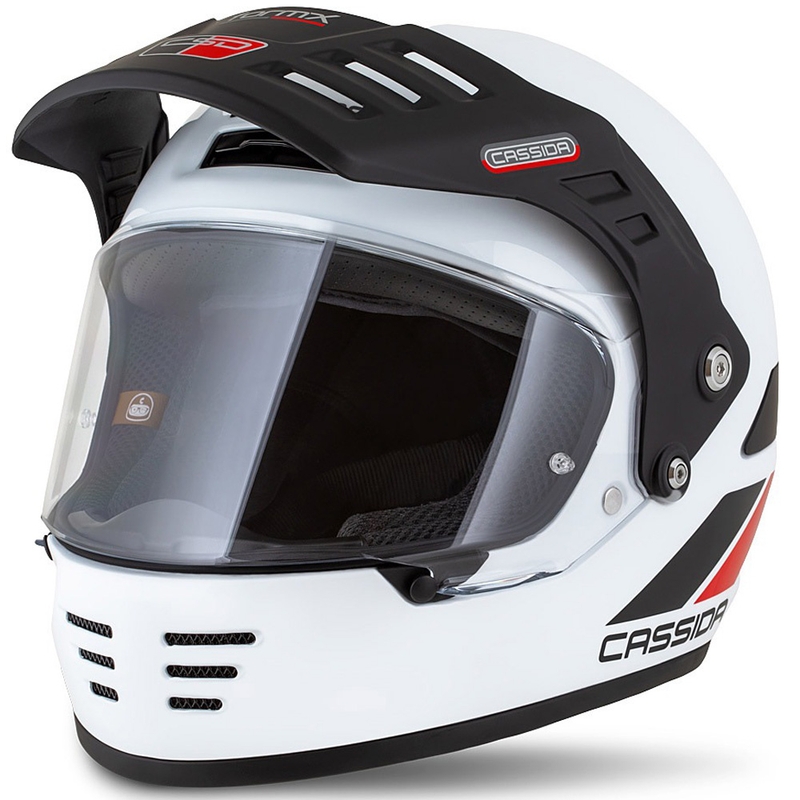 Enduro ķivere Cassida FormX FlatOut balta-melna-arkana