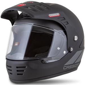 Enduro ķivere Cassida FormX FlatOut matēta melna-tumši pelēka