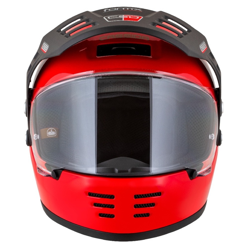 Enduro ķivere Cassida FormX Jawa RotaX sarkanbaltsarkanā-balta-zelta