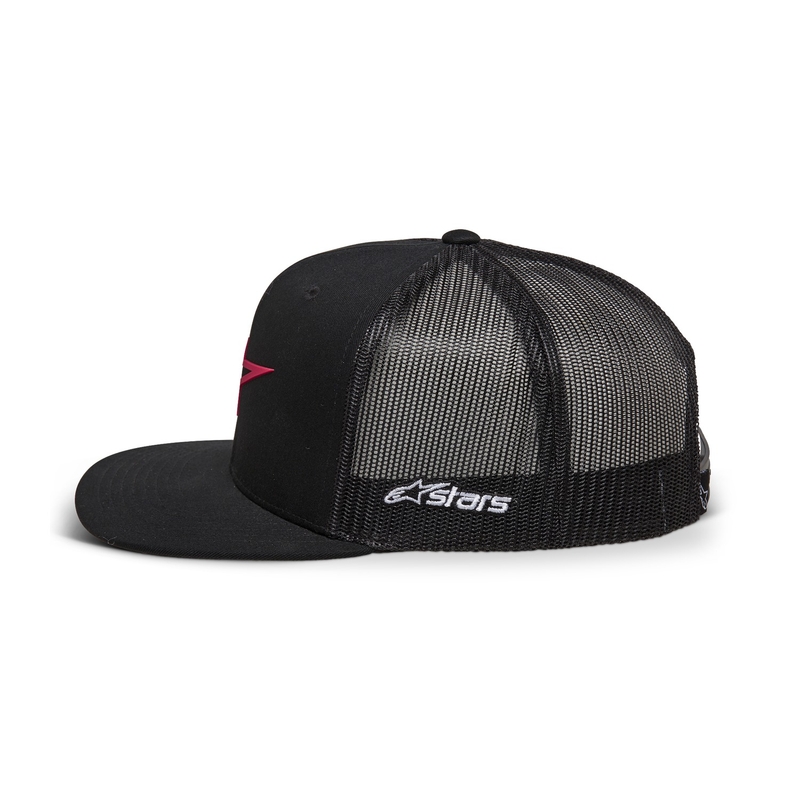 Alpinestars 3D Ageless Trucker cepure melnā un sarkanā krāsā