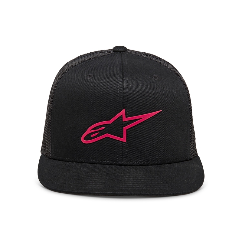 Alpinestars 3D Ageless Trucker cepure melnā un sarkanā krāsā