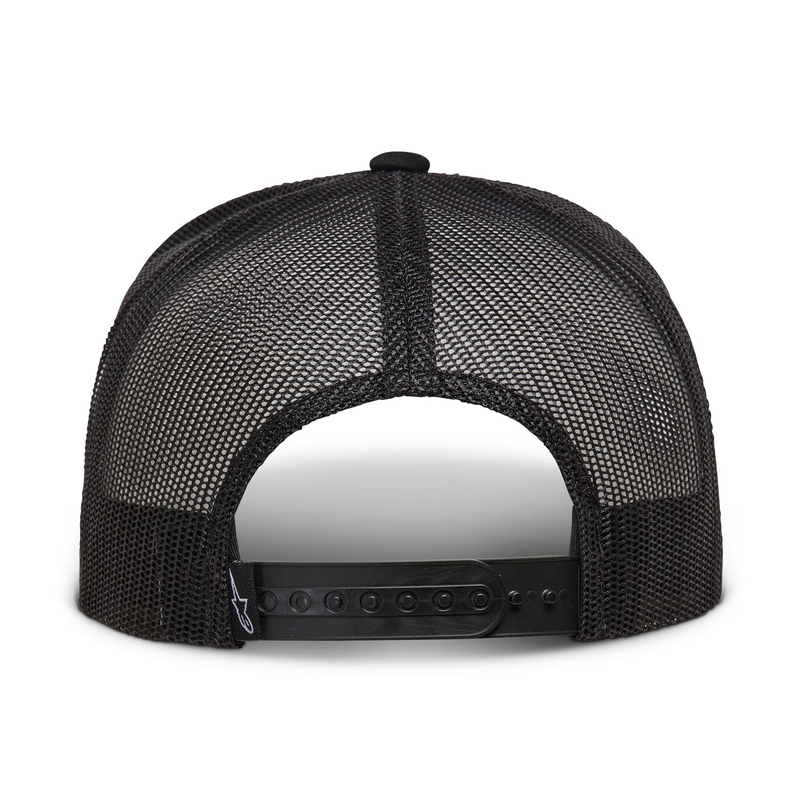 Alpinestars 3D Ageless Trucker cepure melnā un sarkanā krāsā