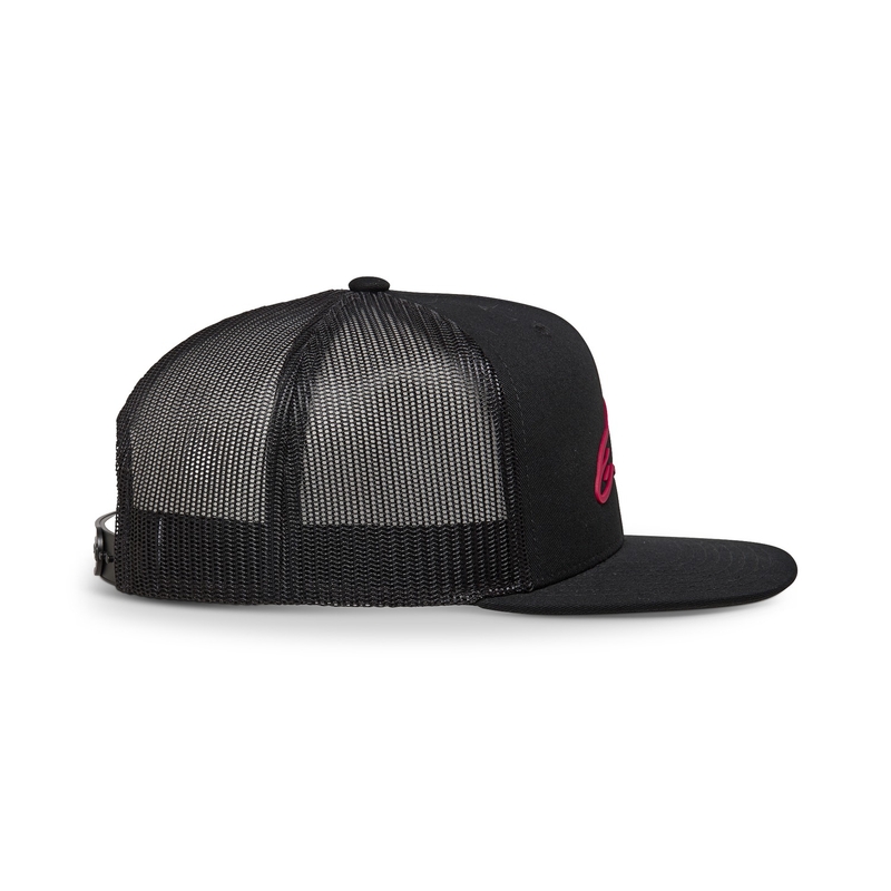 Alpinestars 3D Ageless Trucker cepure melnā un sarkanā krāsā