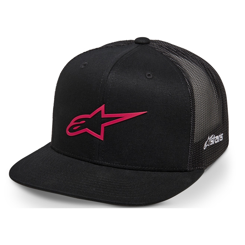 Alpinestars 3D Ageless Trucker cepure melnā un sarkanā krāsā