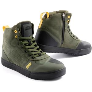Rebelhorn Spike Green Ādas motociklu zābaki