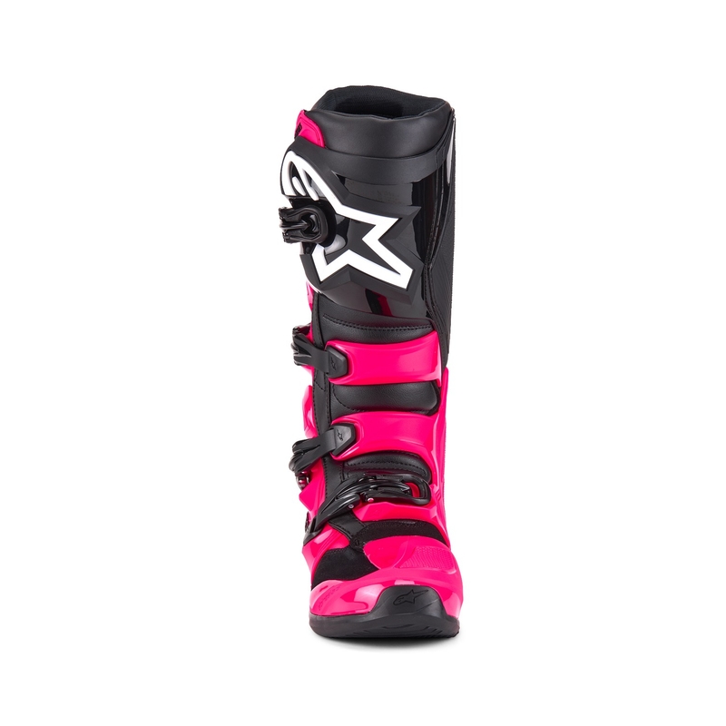Alpinestars TECH 7 motokrosa zābaki rozā un melni