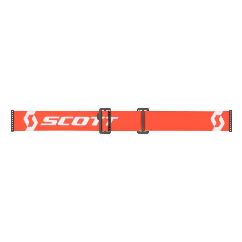 Motokrosa brilles SCOTT Primal Clear oranžā un baltā krāsā ar caurspīdīgu pleksi