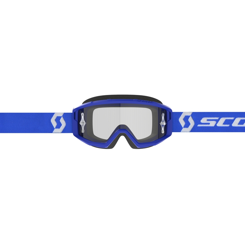 Motokrosa brilles SCOTT Primal Clear blue ar caurspīdīgu pleksi