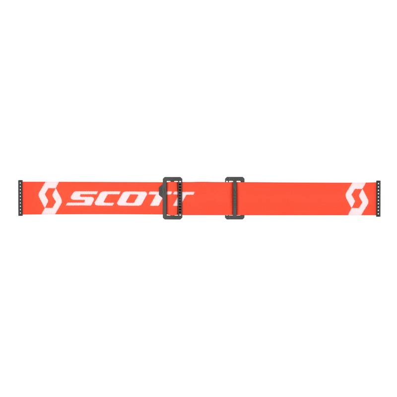 Motokrosa brilles SCOTT Primal CH oranžā un baltā krāsā ar hromētu oranžu pleksi