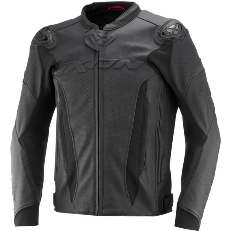 IXON Vortex 3 melna ādas motocikla jaka