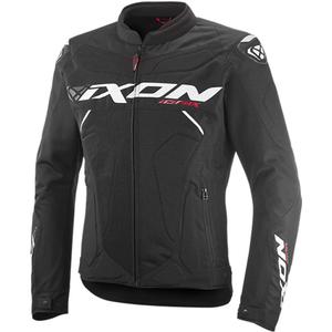 Motocikla jaka IXON Ionix melnā un baltā krāsā