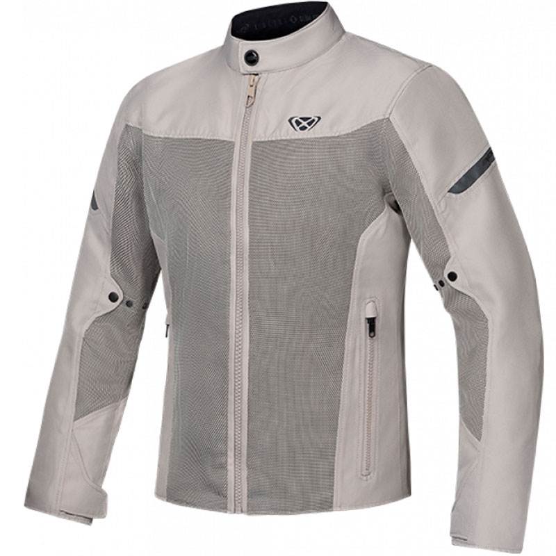 Motocikla jaka IXON Fresh Slim pelēkbrūša-beige