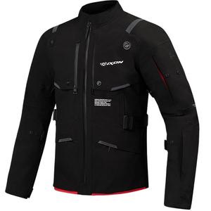 Motocikla jaka IXON M-Skeid black-fluo red