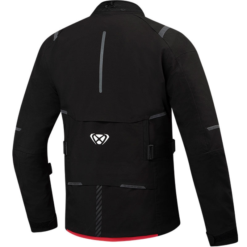 Motocikla jaka IXON M-Skeid black-fluo red