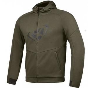 Motocikla jaka ar kapuci IXON Touchdown khaki- melna