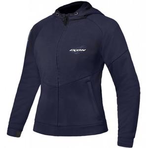 IXON Touchdown Sieviešu motocikla jaka ar kapuci Blue-Silver