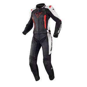 Sieviešu kombinezons Shima Miura Black-White-Fluo Red Motocikla kombinezons izpārdošana