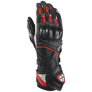 Motocikla cimdi IXON Tornado Air melni-balti-sarkani