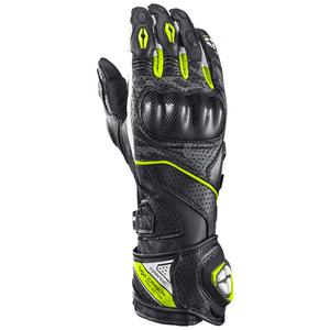 Motocikla cimdi IXON Tornado Air melns-balts-fluo dzeltens
