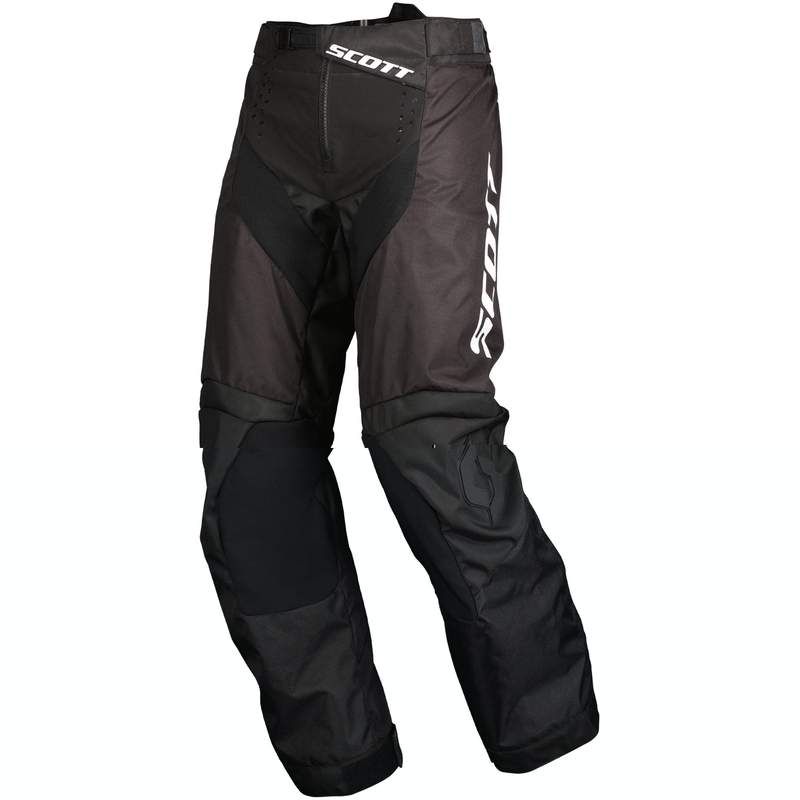Motocikla bikses SCOTT X-PLORE SWAP OVERBOOT melns un balts
