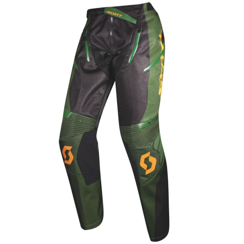 SCOTT X-PLORE Motokrosa bikses melnas-zaļas