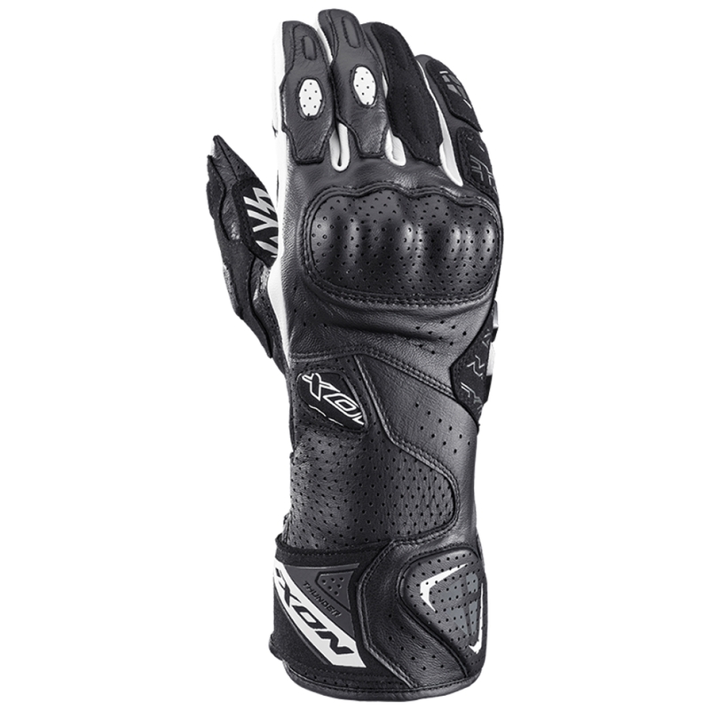 Motocikla cimdi IXON Thunder Air melns un balts