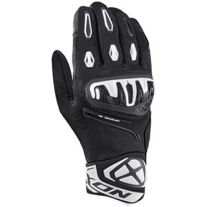 Motocikla cimdi IXON Mirage Air melns un balts