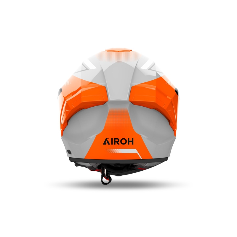 Integrēta motocikla ķivere Airoh MATRYX Wide spīdīgi oranžā krāsā