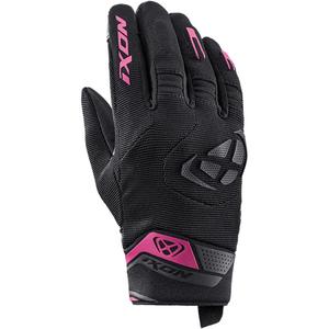 Sieviešu moto cimdi IXON Mig 2 melni un rozā krāsā