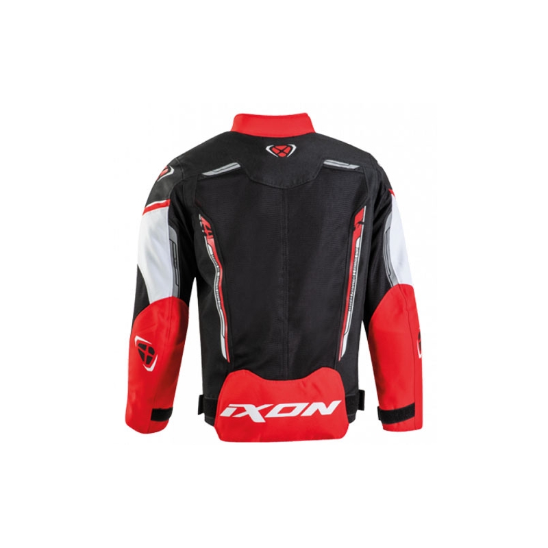 Bērnu motocikla jaka IXON Striker Air melns-arkans-balts