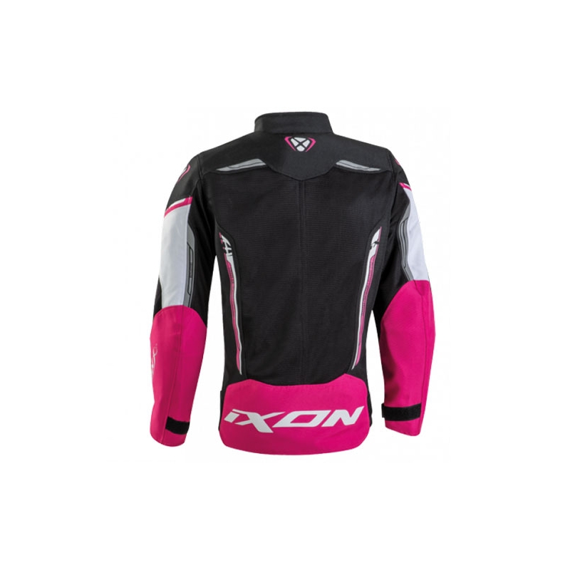 Bērnu motocikla jaka IXON Striker Air black-white-pink