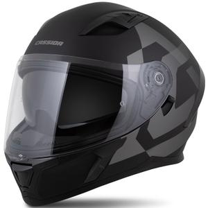 Integrālā ķivere Cassida Orbit Grind matēta melni pelēka