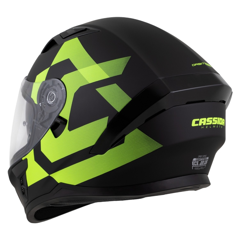 Integrālā ķivere Cassida Orbit Grind matēts melns-fluo dzeltens