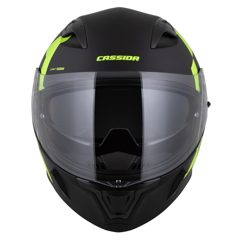 Integrālā ķivere Cassida Orbit Grind matēts melns-fluo dzeltens
