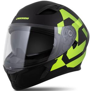 Integrālā ķivere Cassida Orbit Grind matēts melns-fluo dzeltens