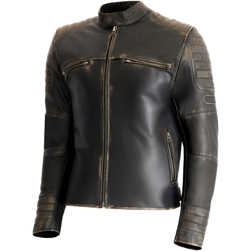 RSA Vintage brūna ādas motocikla jaka