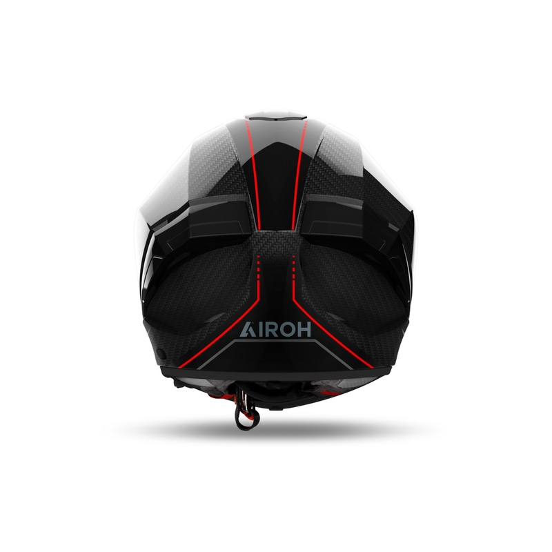 Integrēta motocikla ķivere Airoh MATRYX Carbon spīdīgi melna
