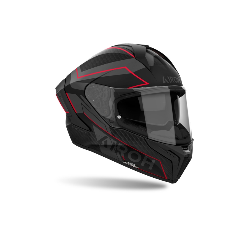 Integrēta motocikla ķivere Airoh MATRYX Sentinel matēti sarkana