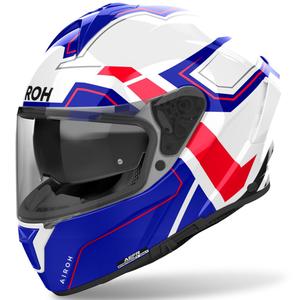 Integrēta motociklu ķivere Airoh SPARK 2 Dart spīdīgi zili-sarkana