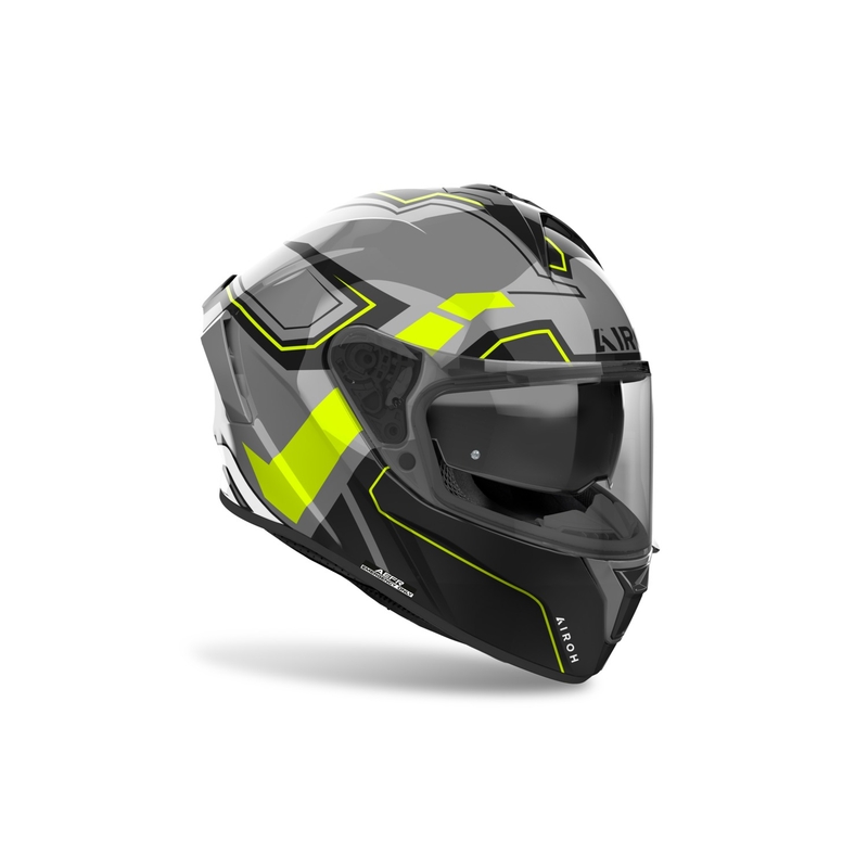 Integrēta motociklu ķivere Airoh SPARK 2 Dart spīdīgi dzeltena